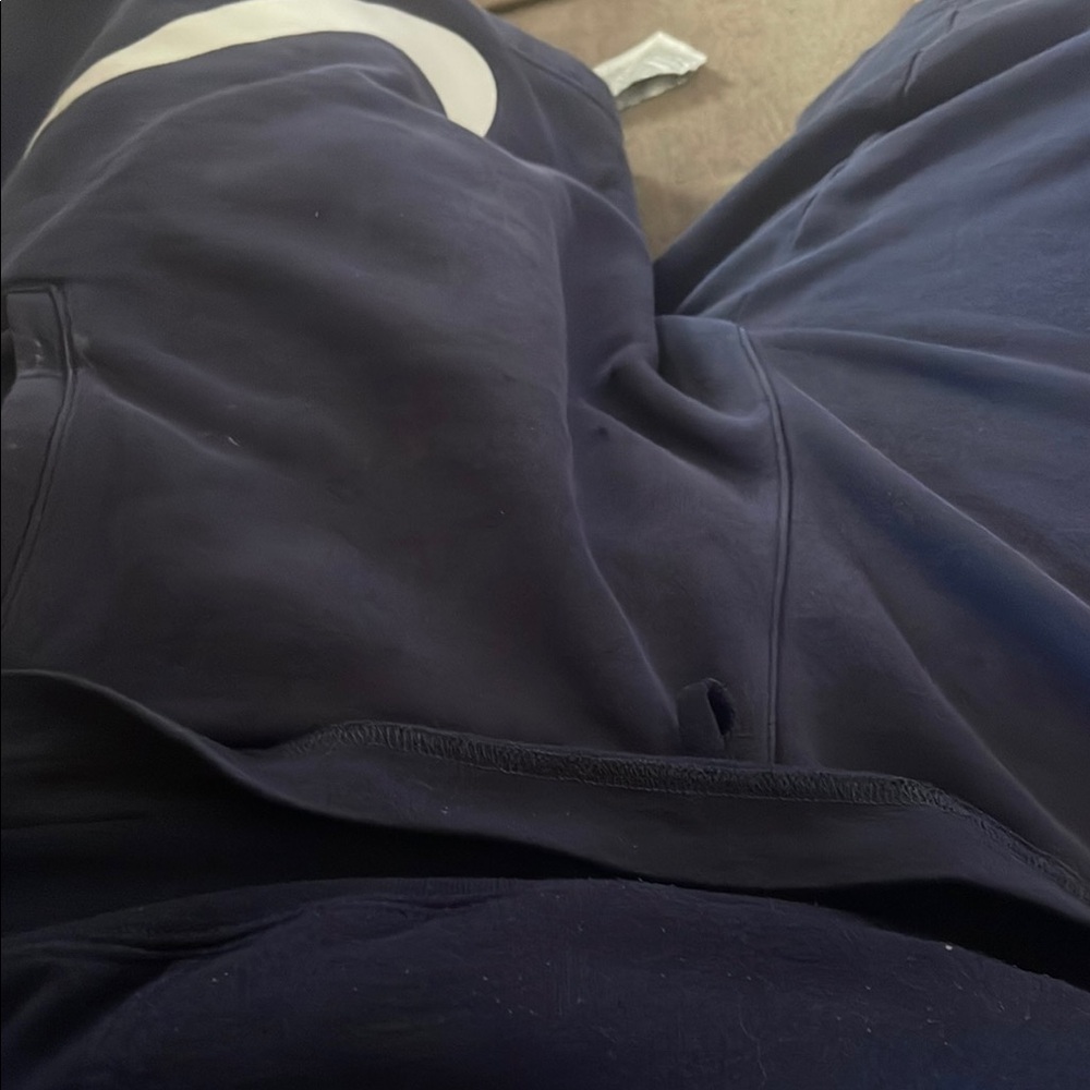 Nike sweats Navy Blue Sweatpants with White Detail